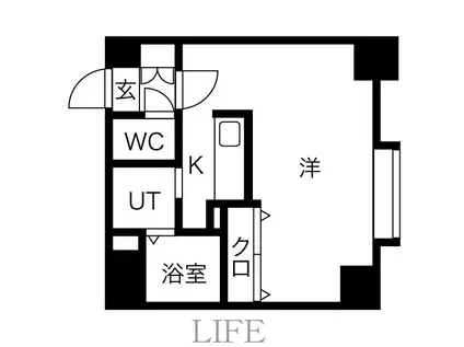 KS STAGE ASAHIMACHI(1K/7階)の間取り写真