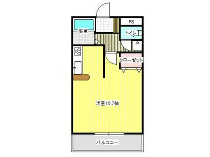 SINCE2000(ワンルーム/2階)の間取り写真