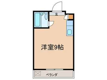 レジデンス藤ヶ丘(ワンルーム/1階)の間取り写真