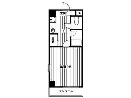 井上ビル(1K/3階)の間取り写真