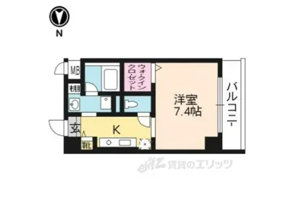 PRONITY HILL(1K/8階)の間取り写真