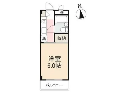 ナビハウス(1K/1階)の間取り写真