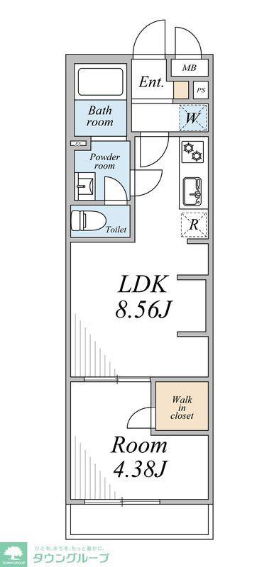 リブリ・ときわ台(1LDK/1階)の間取り写真
