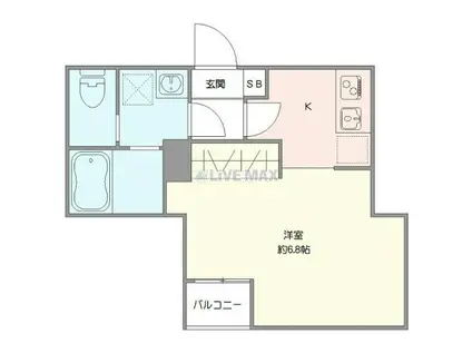 プレニーズ護国寺PREMIER(ワンルーム/2階)の間取り写真