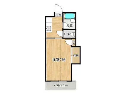 KOTOHIRAX(1K/3階)の間取り写真