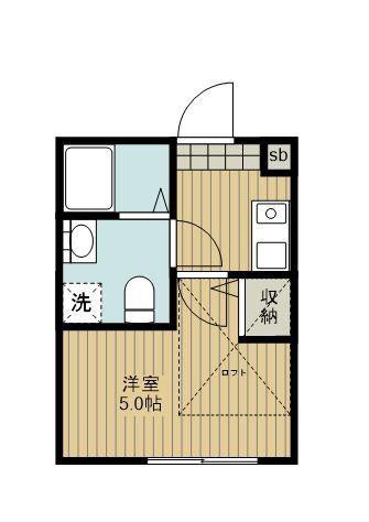 フォレストタウンR(1K/1階)の間取り写真
