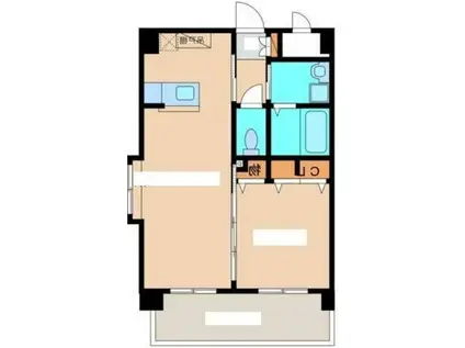 レフティヒルズ多の津(1LDK/2階)の間取り写真