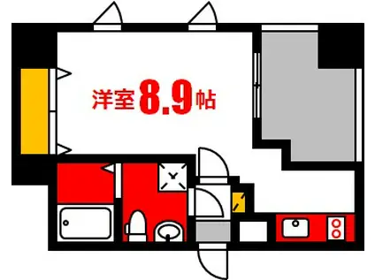 オリエントビル ウエストタワーNO.77(ワンルーム/5階)の間取り写真