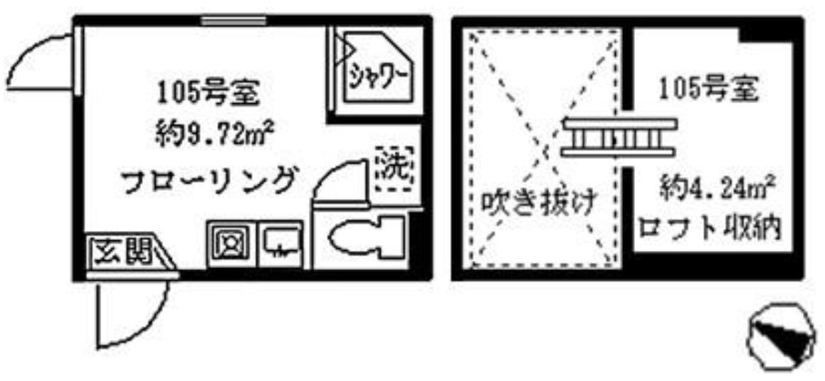 ソフィアポップ(ワンルーム/1階)の間取り写真