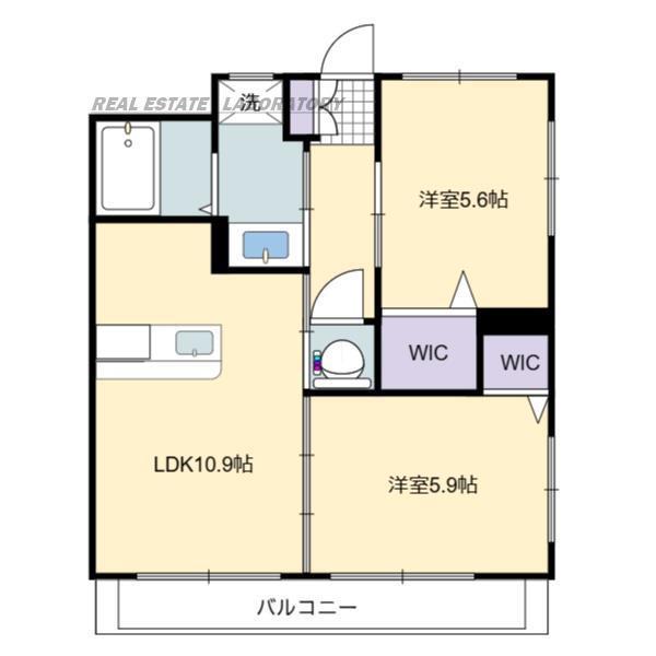 PISSENLIT II(2LDK/1階)の間取り写真