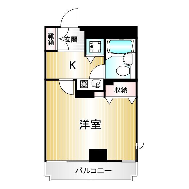 ロイヤルパレス高井戸(1K/3階)の間取り写真