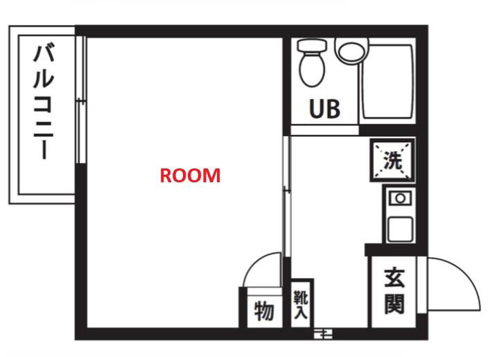 パレス和田町(1K/1階)の間取り写真