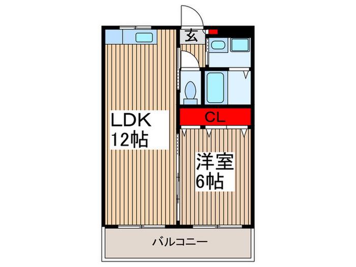 ら・せぞん(1LDK/1階)の間取り写真