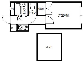 パストラル小山(1K/1階)の間取り写真