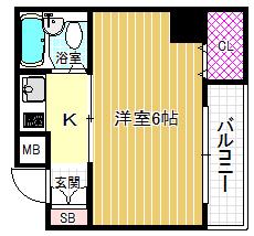 ハイムアーキテクト(1K/5階)の間取り写真