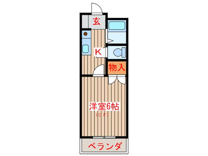 日昭箱塚ビル(1K/3階)の間取り写真