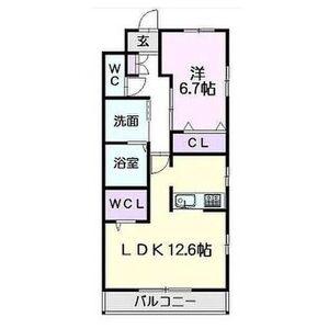 メゾン・ド・モリタII(1LDK/3階)の間取り写真