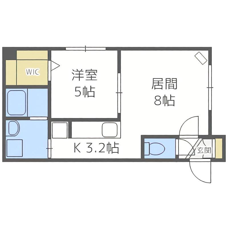 グランメール 本郷通7B(1LDK/4階)の間取り写真