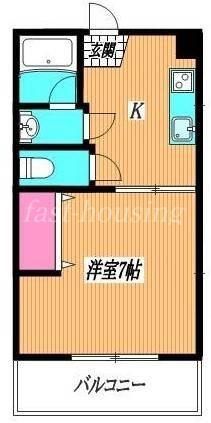 ソフィア吉祥寺(1K/2階)の間取り写真