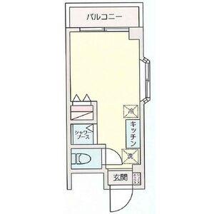 中川ビル(ワンルーム/3階)の間取り写真