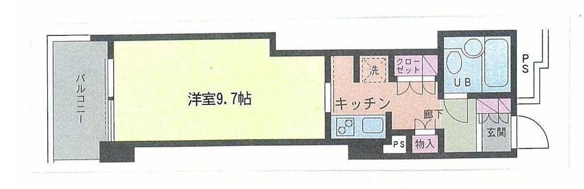六本木ヒルズレジデンスD棟(1K/7階)の間取り写真