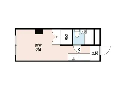 昭和パークビル(ワンルーム/2階)の間取り写真