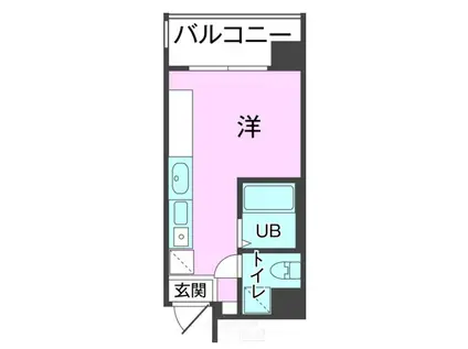 KS前島(ワンルーム/5階)の間取り写真