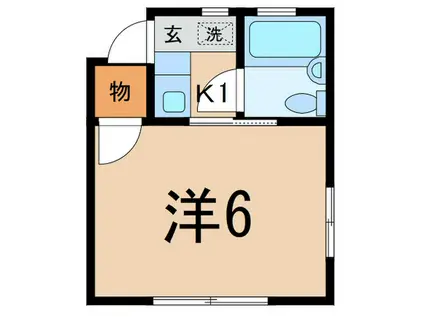 ハイム広井(1K/1階)の間取り写真
