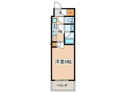 スプランディッド新横浜(1K/9階)の間取り写真