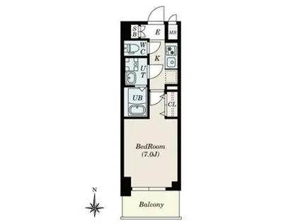 S-RESIDENCE名駅ノースII なんでも乗ります(1K/3階)の間取り写真