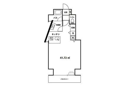 TERZO(ワンルーム/5階)の間取り写真