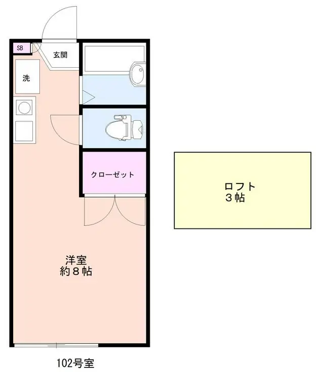 モンテクール清瀬 1階階 間取り