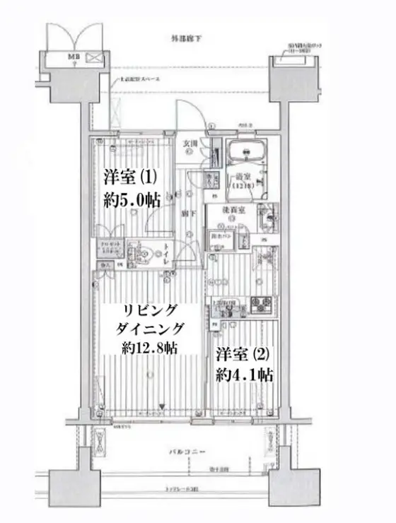晴海テラス 19階階 間取り