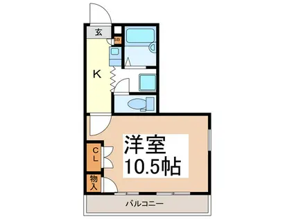 シリウス(1K/3階)の間取り写真