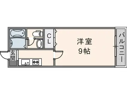 FRIENDS24(1K/1階)の間取り写真