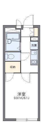 レオパレス平尾(1K/1階)の間取り写真