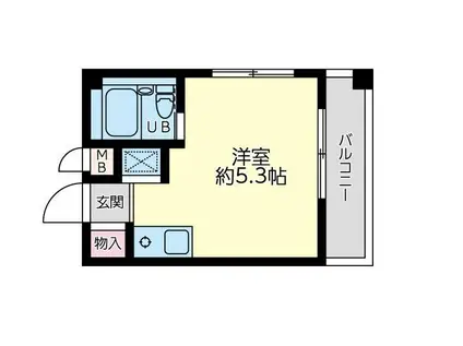 ビッグオレンジ保土ヶ谷(ワンルーム/2階)の間取り写真