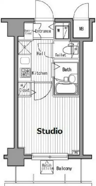 グランド・ガーラ五反田 8階階 間取り