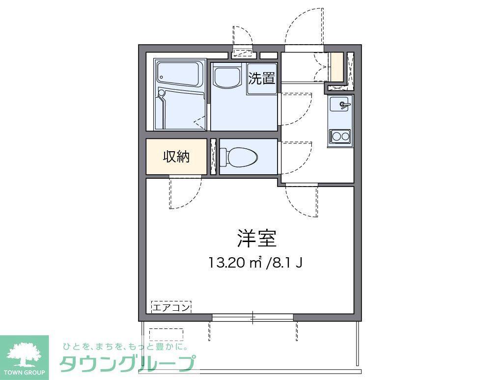 レオネクストサンドリーム(1K/3階)の間取り写真