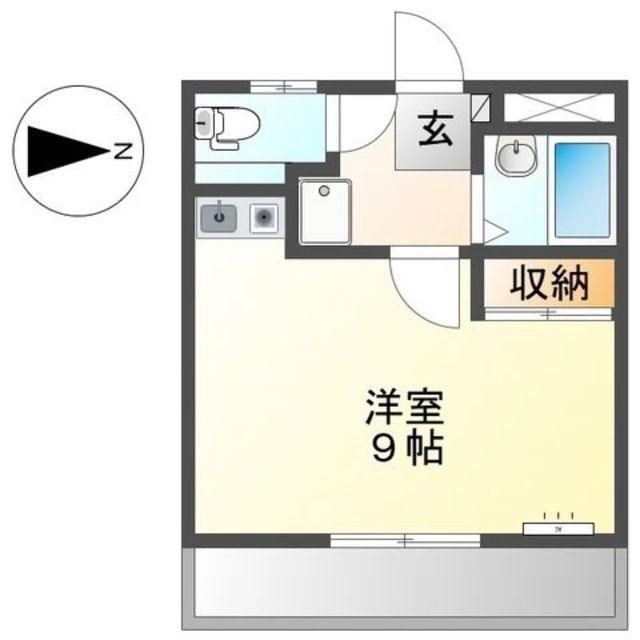 URBAN(ワンルーム/2階)の間取り写真