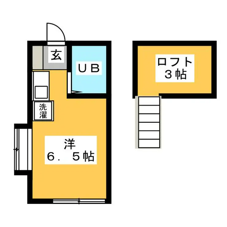 三友ハイツ第二 1階階 間取り