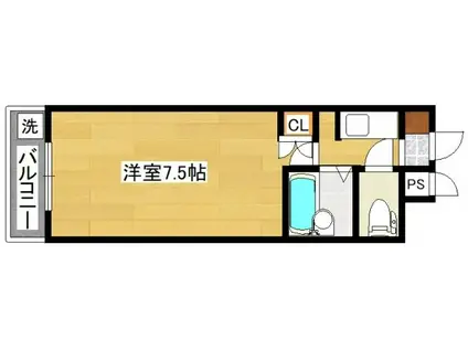 リファレンス南小倉(1K/8階)の間取り写真