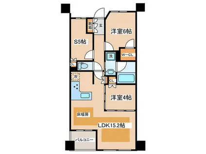 アールブラン大倉山(2SLDK/3階)の間取り写真