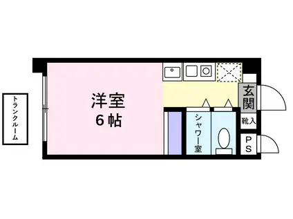 ESUPERO・HATSUDAI(1K/1階)の間取り写真