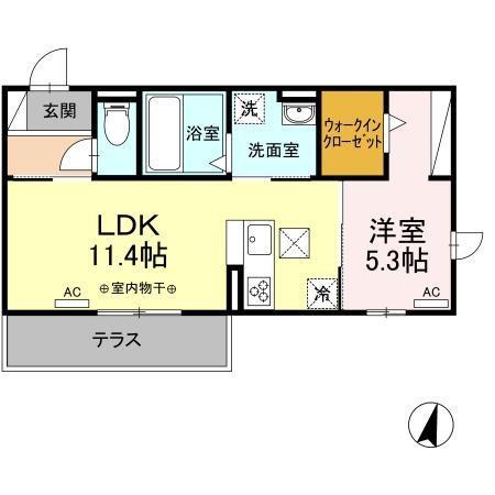 BEAUPORT(1LDK/3階)の間取り写真