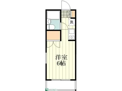 プロムナードハイムD(1K/1階)の間取り写真