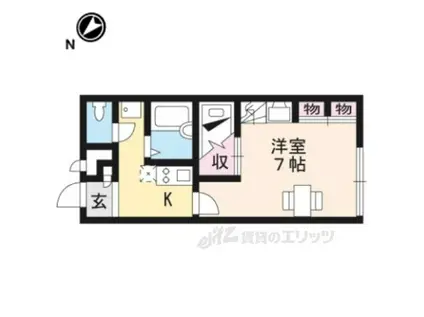 レオパレスアクア(1K/2階)の間取り写真