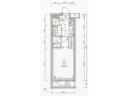 ヴォーガコルテ上板橋(1K/2階)の間取り写真