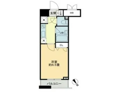 クロスレジデンス蒲田(1K/6階)の間取り写真