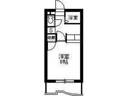 パラッツォ・S(1K/1階)の間取り写真